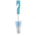12 Kits Escovas para Limpeza de Mamadeira e Bico Esponja Higienização Buba Azul