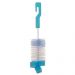 12 Kits Escovas para Limpeza de Mamadeira e Bico Esponja Higienização Buba Azul