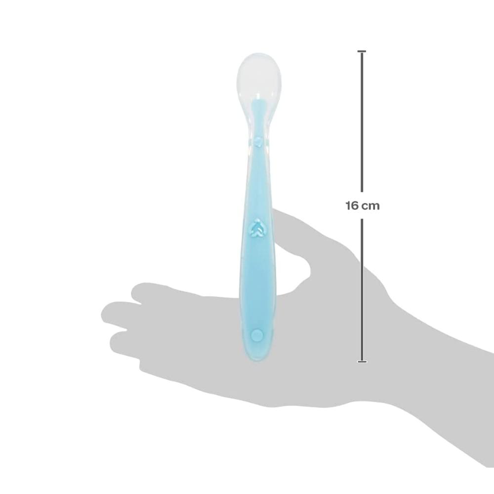 2 Colheres Silicone para Introdução Alimentar Bebê Mácia 23c