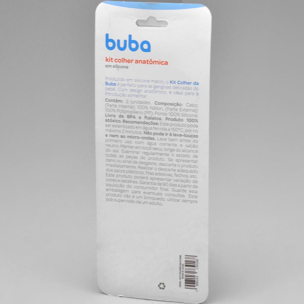 2 Colheres Silicone para Introdução Alimentar Bebê Mácia 23c