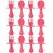 6 Kits Talheres de Treinamento Buba Colher e Garfo para Bebê