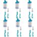 6 Kits de Escovas para Limpeza de Mamadeira e Bico Esponja Higienização Buba Azul