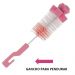 6 Kits de Escovas para Limpeza de Mamadeira e Bico Higienização Esponja Buba Rosa