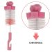 6 Kits de Escovas para Limpeza de Mamadeira e Bico Higienização Esponja Buba Rosa