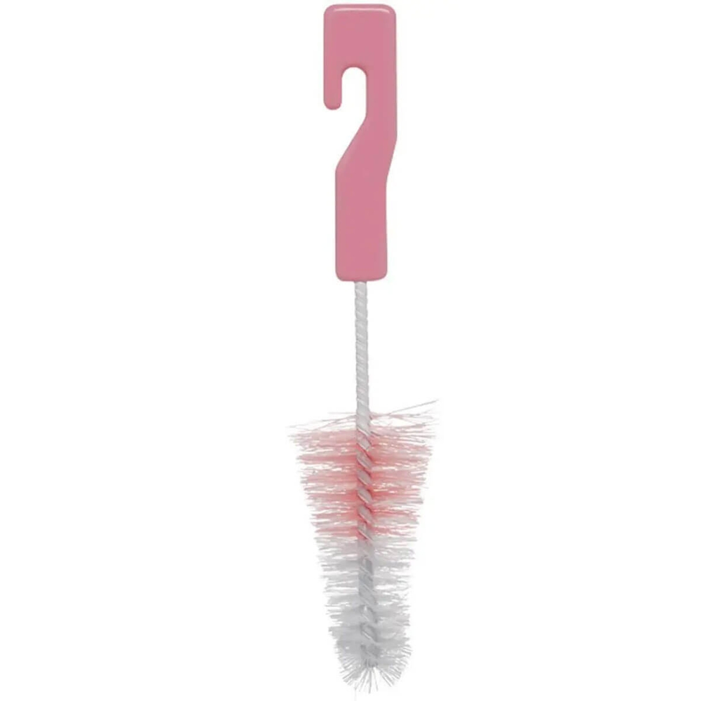 6 Kits de Escovas para Limpeza de Mamadeira e Bico Higienização Esponja Buba Rosa