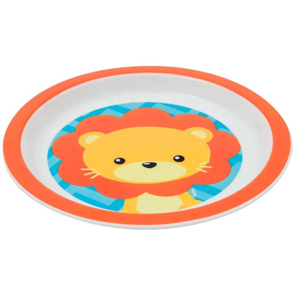 6 Pratos Infantil Buba de Criança Prato Raso Redondo 21cm Pl