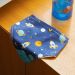 Babador Bandana com Mordedor Buba Espaço +4m Bebê Babeiro Infantil Azul Fecho Ajustável
