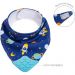 Babador Bandana com Mordedor Buba Espaço +4m Bebê Babeiro Infantil Azul Fecho Ajustável