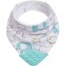Babador Bandana com Mordedor para Bebê Buba Animaizinhos Azu