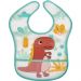 Babador Impermeável com Bolso Cata Migalhas para Bebê Buba Dinossauro Colorido