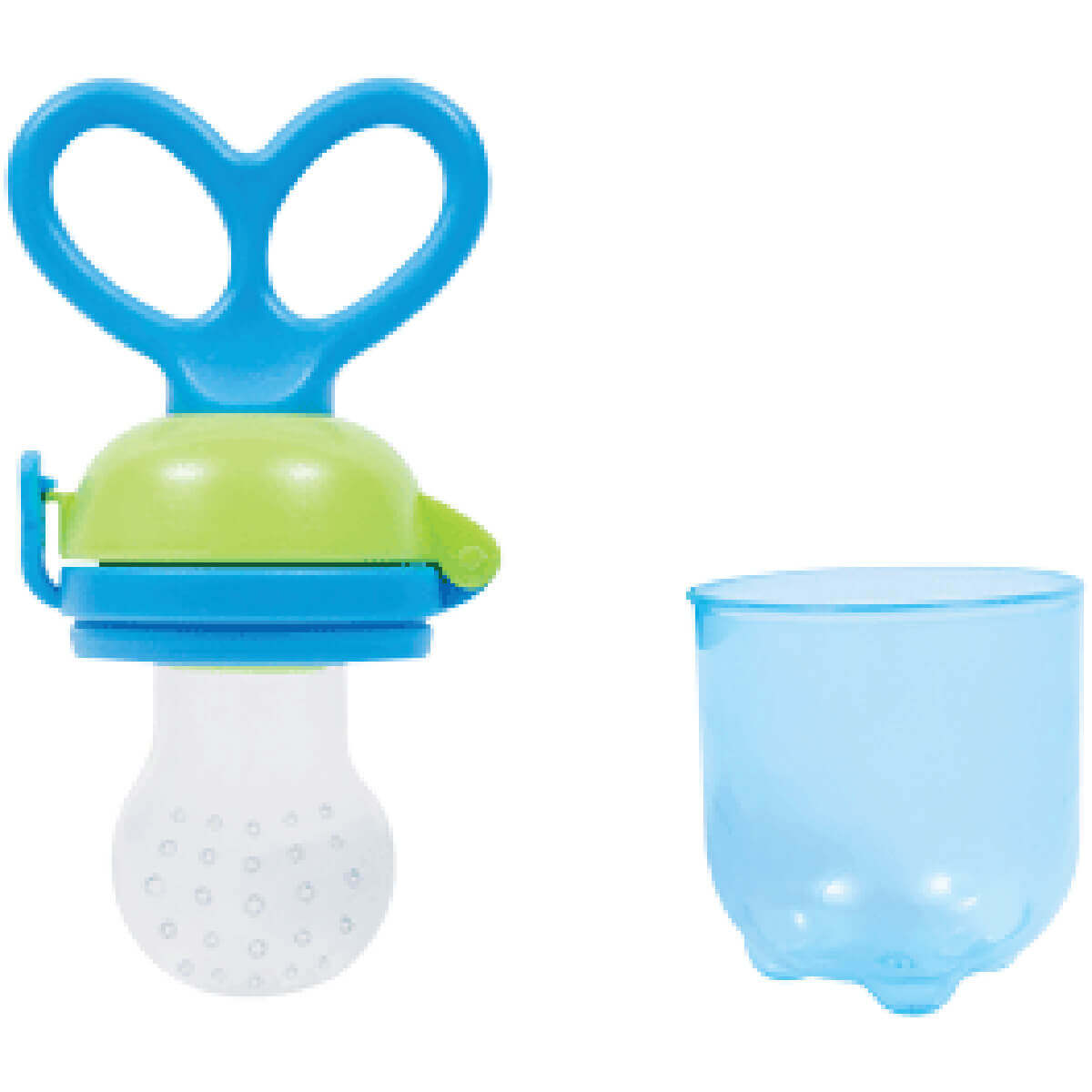 Chupeta Alimentação para Bebes Porta Frutinha Comer Fruta Buba Rosa
