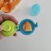 Chupeta Alimentação para Bebes Porta Frutinha Comer Fruta Buba Rosa