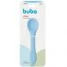 Colher de Silicone para Bebê Buba Azul +6m Introducao Alimentar Flexível