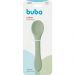Colher de Silicone para Bebê Buba Verde Introdução Alimentar
