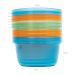 Conjunto 6 Potes para Papinha com Tampa Colorido 250ml BPA Free Buba