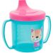 Copo de Treinamento Bebê com Alças Laterais 180ml Gatinho Buba Rosa e Azul