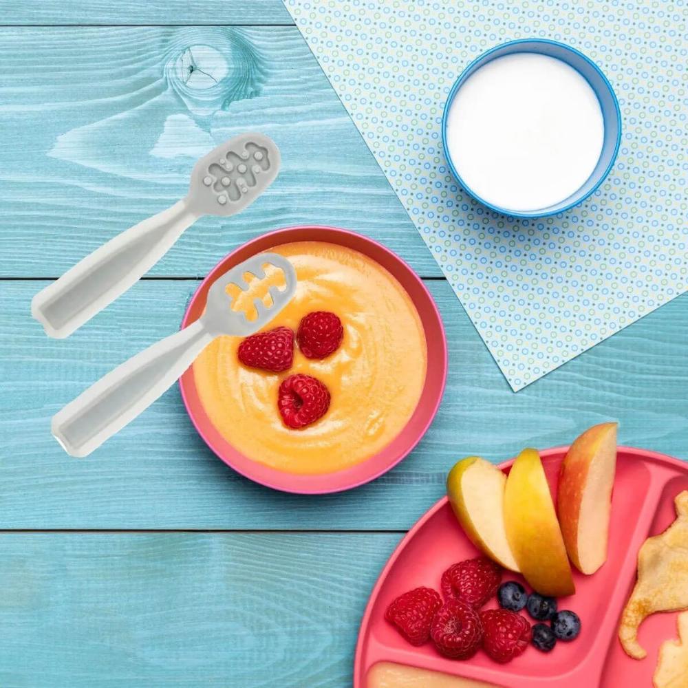 Kit 2 Colheres de Treinamento Introdução Alimentar para Bebê