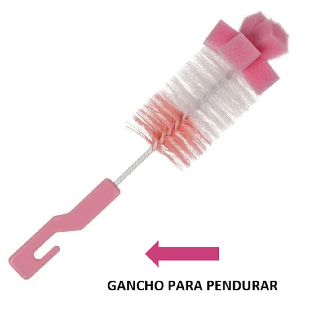 Kit Escovas para Limpeza de Mamadeira e Bico Esponja Higieni