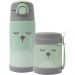 Kit Introdução Alimentar Garrafa e Pote Térmico Buba Inox Gumy Verde Viagens Passeios