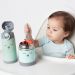 Kit Introdução Alimentar Garrafa e Pote Térmico Buba Inox Gumy Verde Viagens Passeios