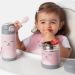 Kit Introdução Alimentar Gumy Buba Rosa Babador Potes Garraf