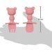 Kit Talher Treinamento Buba Silicone Rosa com Escudo Ursinho +6m Garfo Colher