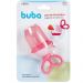 Porta Frutinha Chupeta Alimentadora Buba com Sugador em Silicone Rosa