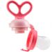 Porta Frutinha Chupeta Alimentadora Buba com Sugador em Silicone Rosa