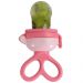 Porta Frutinha Chupeta Alimentadora Buba com Sugador em Silicone Rosa