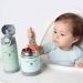 Pote Térmico Inox 320ml com Talher E Babador Pega Migalha Buba Verde Gumy Unisex