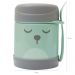 Pote Térmico Inox 320ml com Talher E Babador Pega Migalha Buba Verde Gumy Unisex