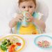 Pratinho Infantil Buba Bowl 16,5cm Introdução Alimentar Frutti Limão Colorido