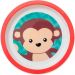 Pratinho de Bebê Animal Fun Buba Colorido 21cm Estampa Macaq
