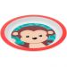 Pratinho de Bebê Animal Fun Buba Colorido 21cm Estampa Macaq
