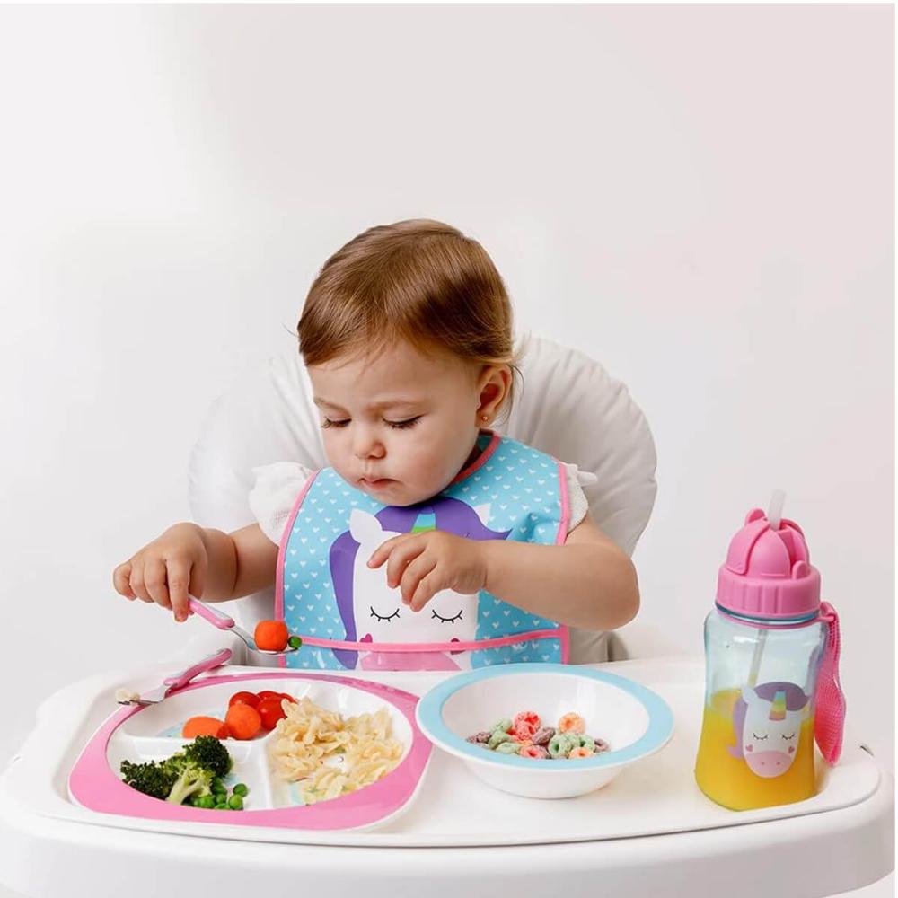 Tigela Pratinho de Bebê Buba Animal Fun Unicórnio 16,5cm Bow