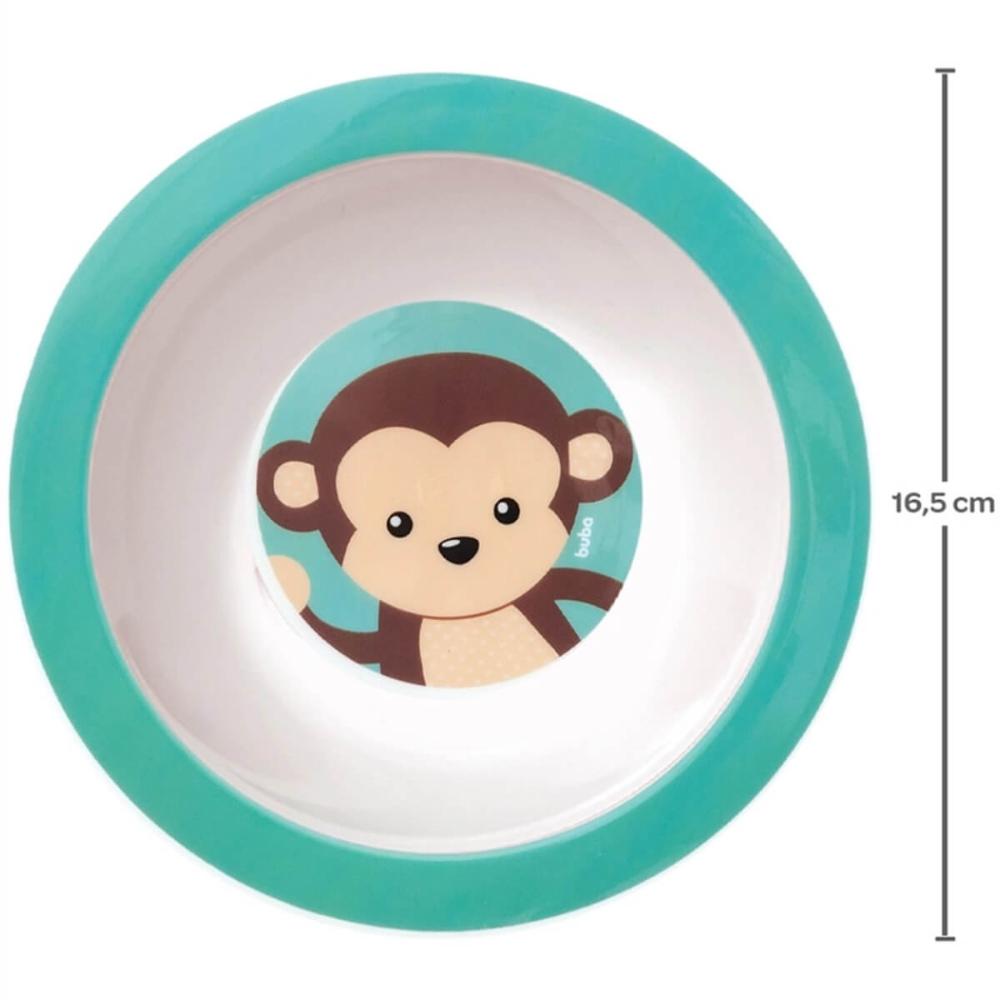 Tigela para Bebê Animal Fun Buba Macaquinho 16,5cm Bowl Infa