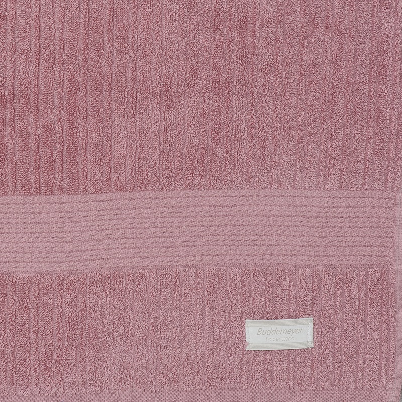 Toalha banho fio penteado Rosa - Padrão Buddemeyer
