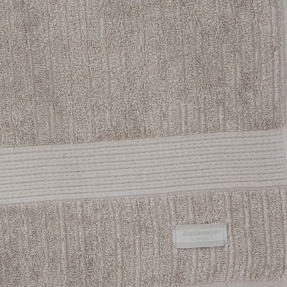 Toalha de Banho Padrão Fio Penteado Canelado Kaki Escuro Cor 4011 - Buddemeyer