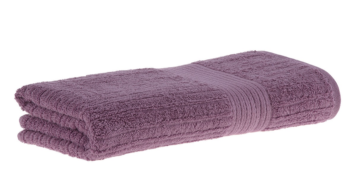 Toalha de Banho Padrão Fio Penteado Canelado Rosa Escuro Cor 1671 - Buddemeyer