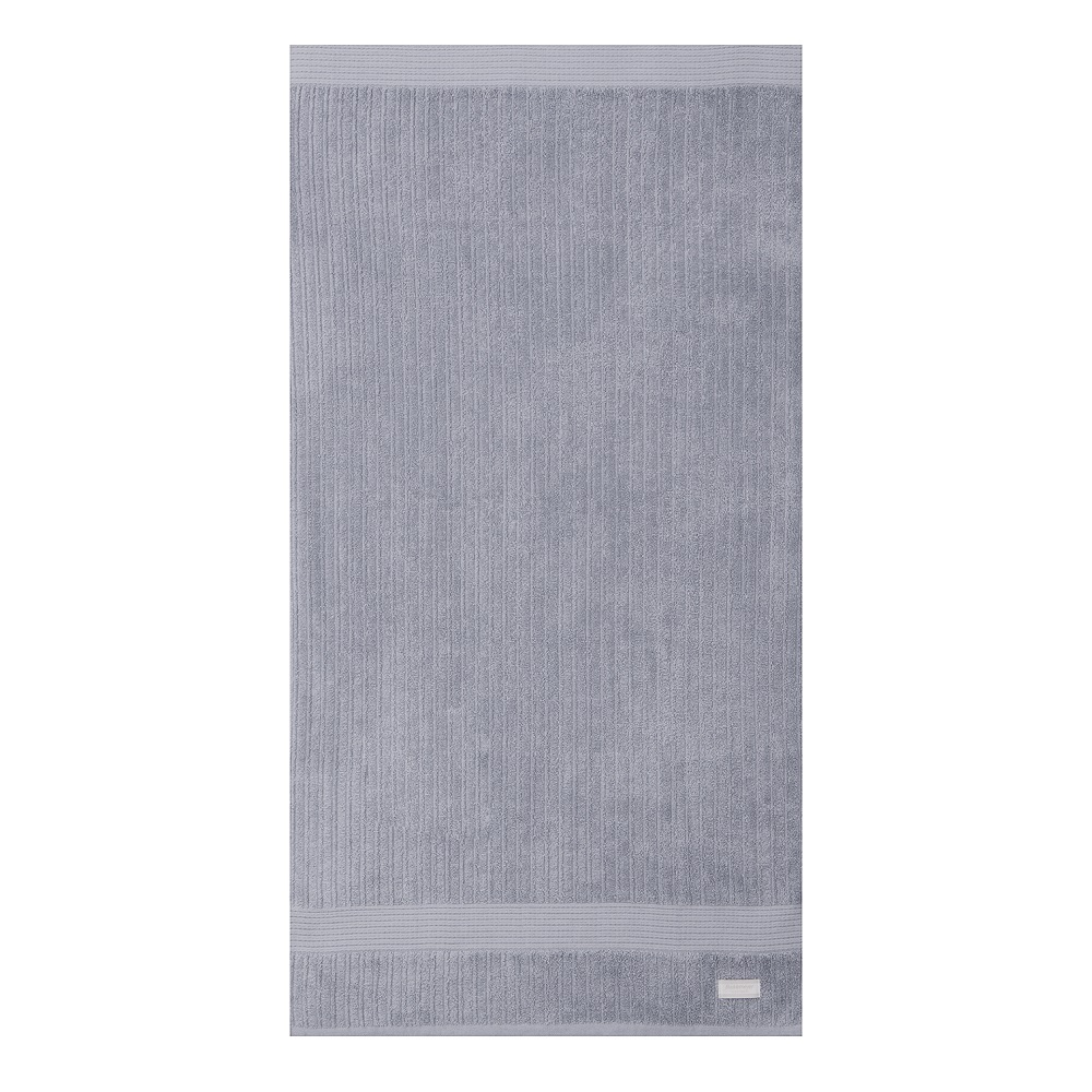 Toalha de Rosto Fio Penteado Canelado Cinza Claro Cor 1082 - Buddemeyer
