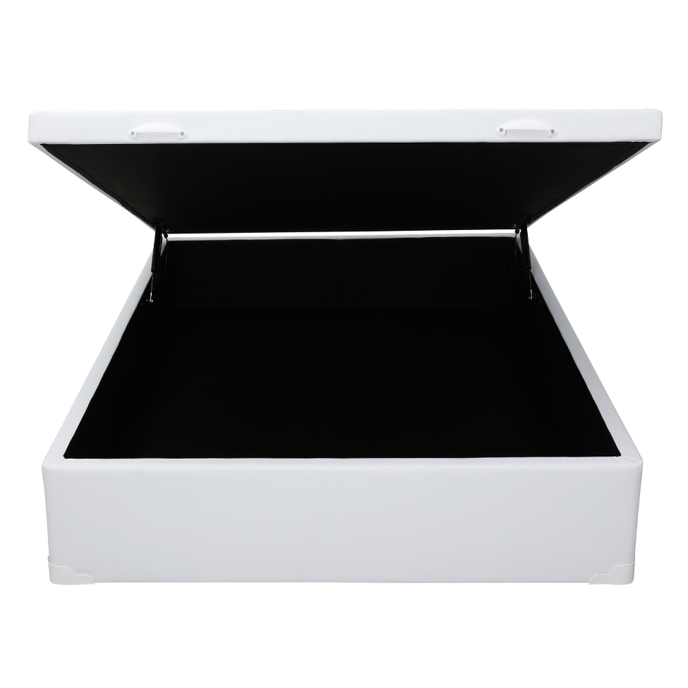 Base para Cama Box Casal Érica com Baú Branca