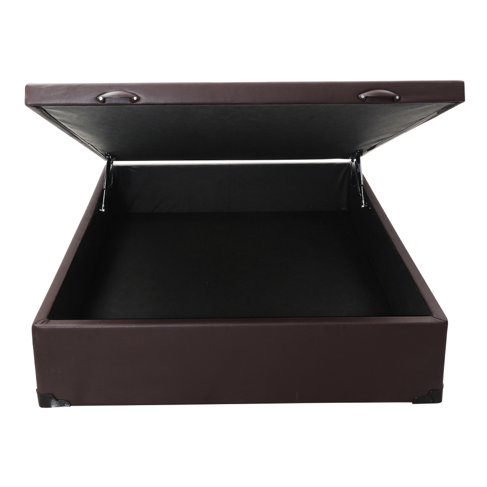 Base para Cama Box Casal Érica com Baú Tabaco