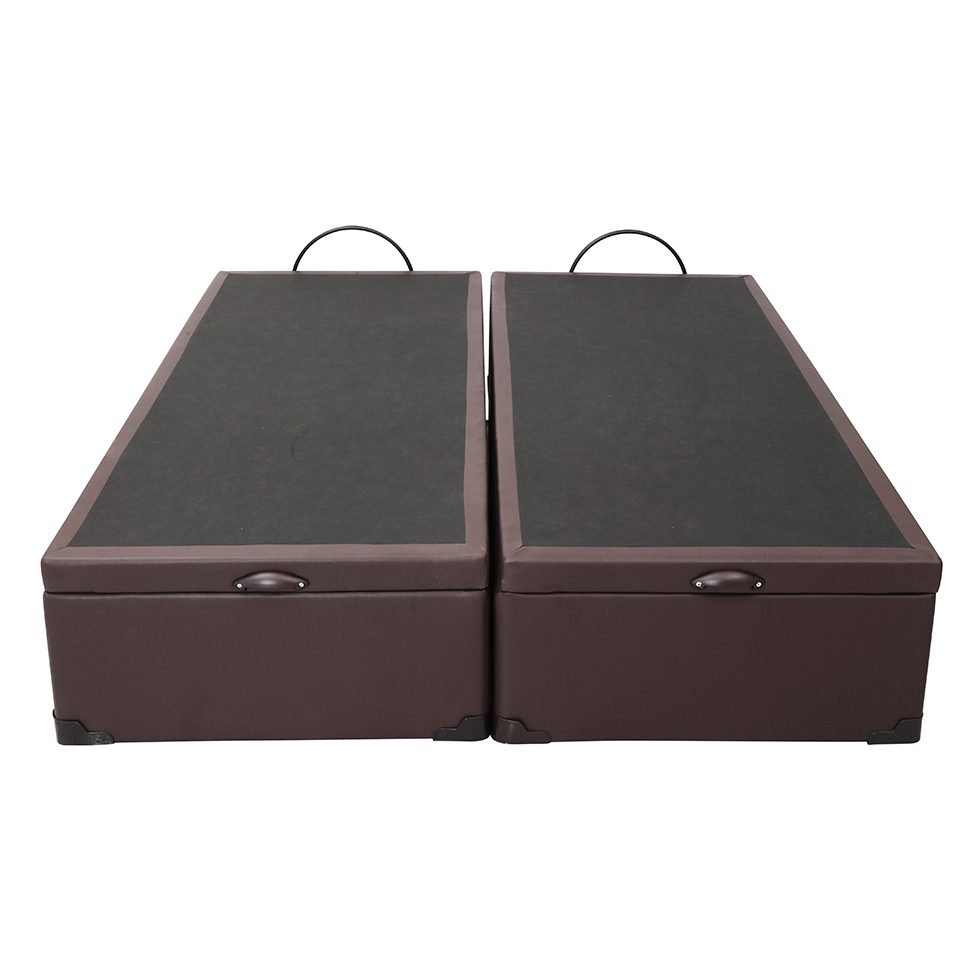 Base para Cama Box King Érica com Baú Tabaco