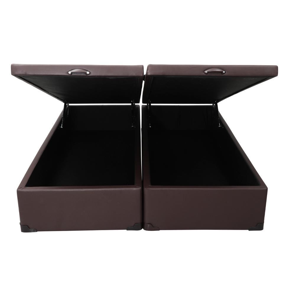 Base para Cama Box King Érica com Baú Tabaco