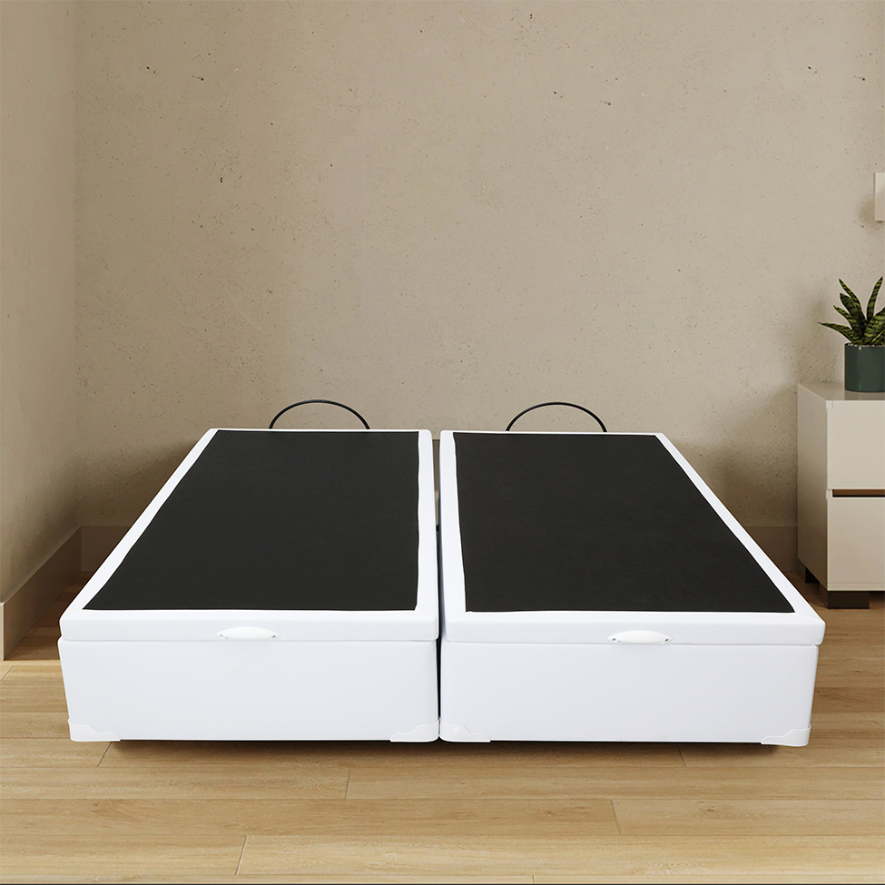 Base para Cama Box Queen Érica com Baú Branca