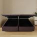 Base para Cama Box Queen Érica com Baú Tabaco