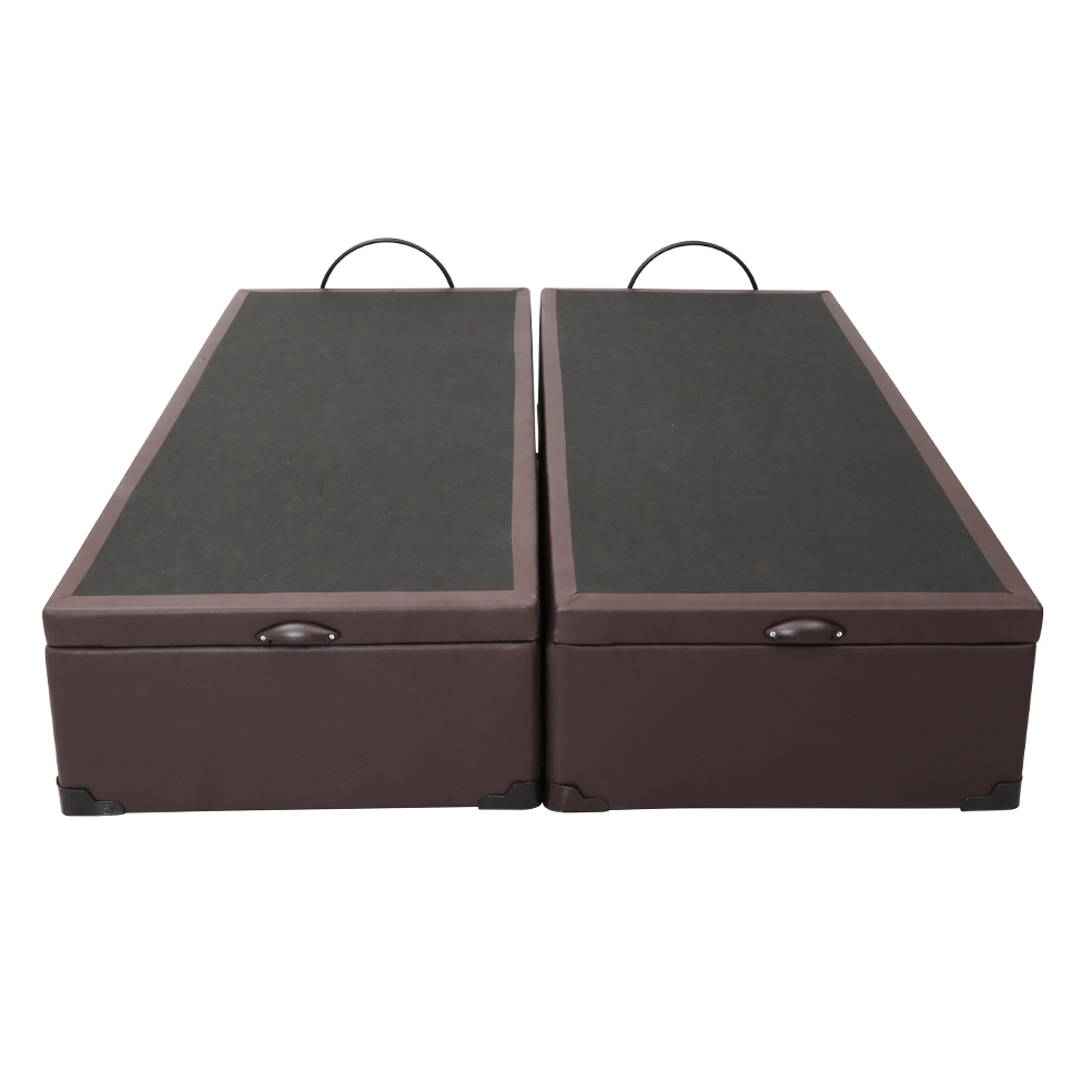 Base para Cama Box Queen Érica com Baú Tabaco