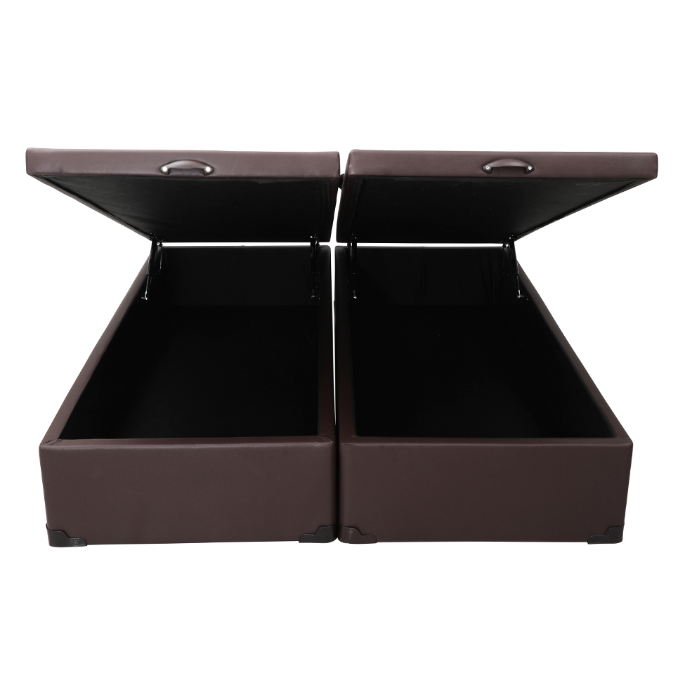 Base para Cama Box Queen Érica com Baú Tabaco
