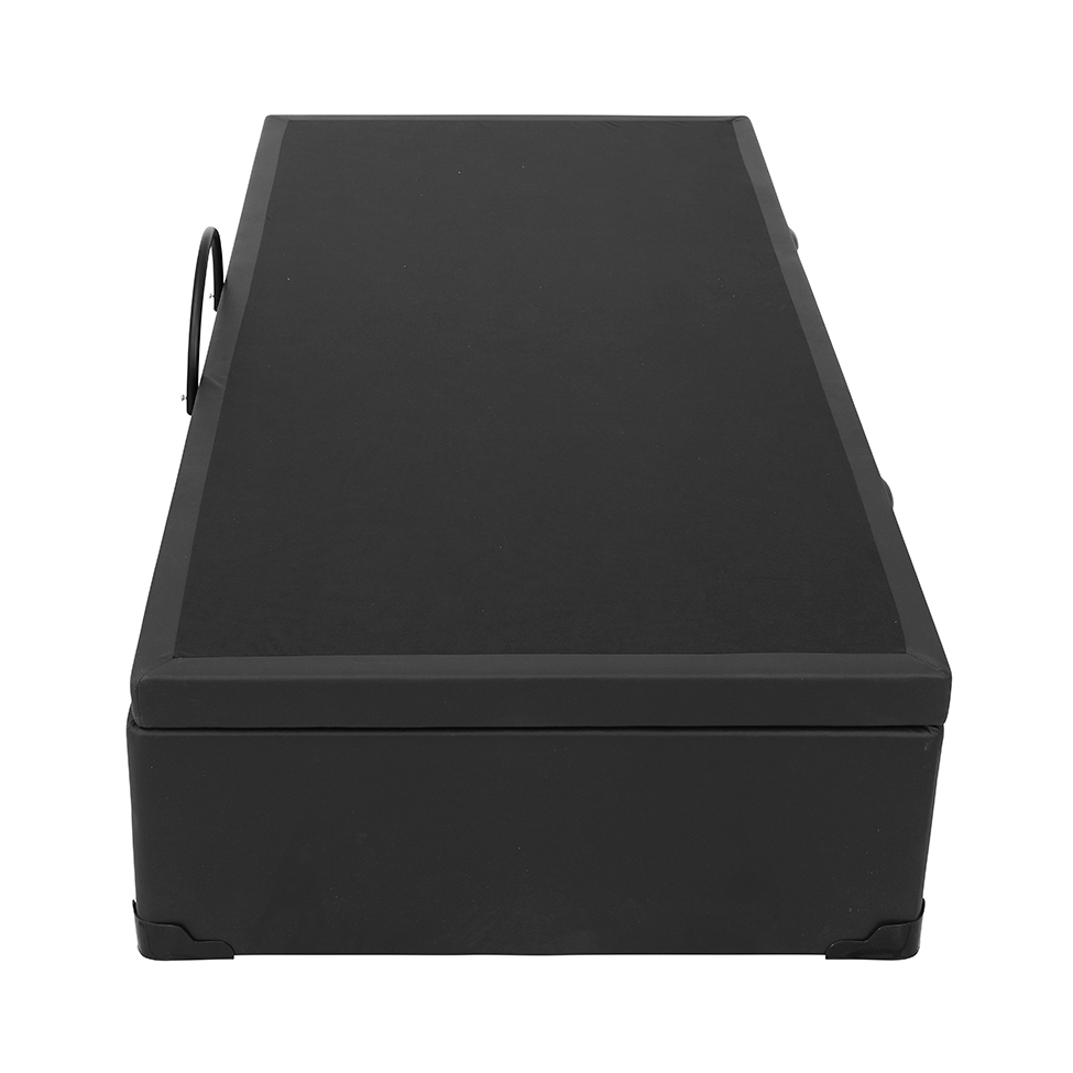 Base para Cama Box Solteiro Érica com Baú Preta