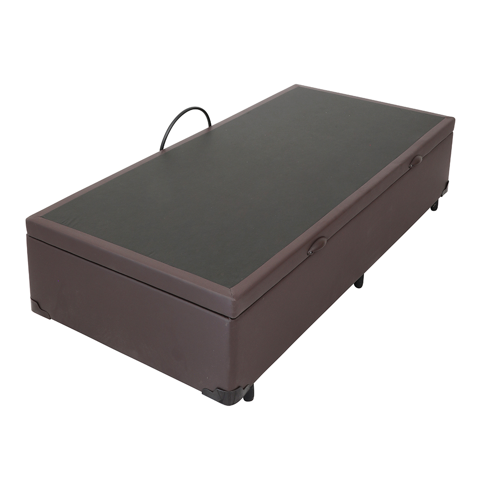 Base para Cama Box Solteiro Érica com Baú Tabaco